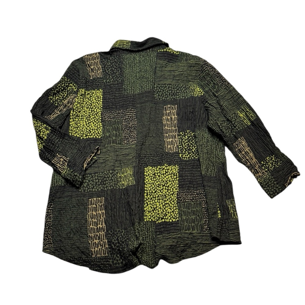 Habitat Textured Patchwork Button Front Top Xxl - image 4